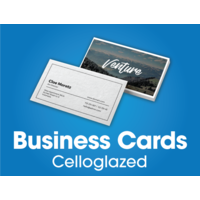 250 x Celloglazed Business Cards - Printed 1 side.