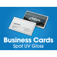 250 x  Business Cards - Spot UV Gloss 1 side