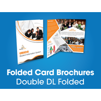 100 x Double DL Folded Cards - 300gsm coated