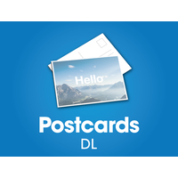 250 x DL Postcards - 300gsm gloss