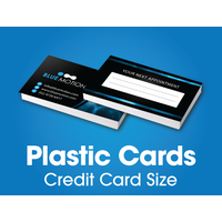 100 x Plastic Cards - 85 mm x 54 mm 
