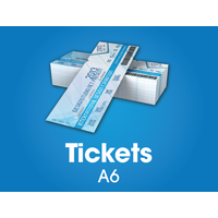1,000 x A6 Tickets - 300gsm - Numbered