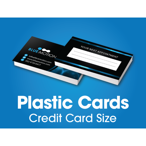 200 x Plastic Cards - 85 mm x 54 mm