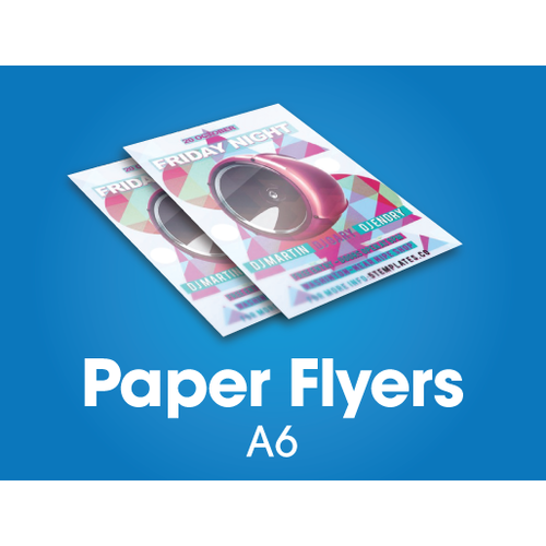 2,000 x A6 flyers - 150gsm gloss